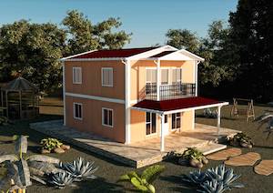 120m² Çift Katlı Prefabrik Ev