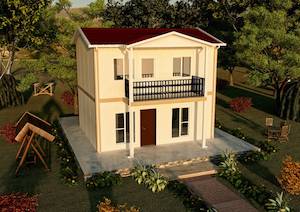 84m² Çift Katlı Prefabrik Ev